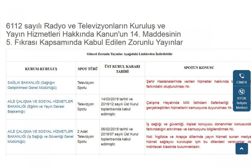 RTÜK'ten geçmeyen şehir hastanesi kamu spotu ekranlarda