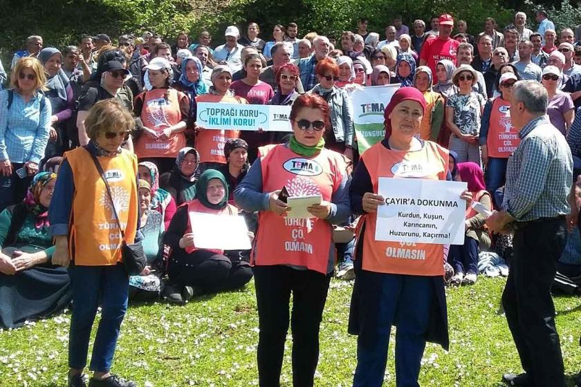 Çaycuma'da köylülerden Çayır Mağarası'na kurulacak taş ocağına tepki