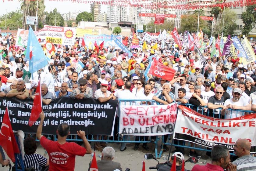 Adana’da 1 Mayıs: Binlerce kişi krize, yoksulluğa karşı isyan etti