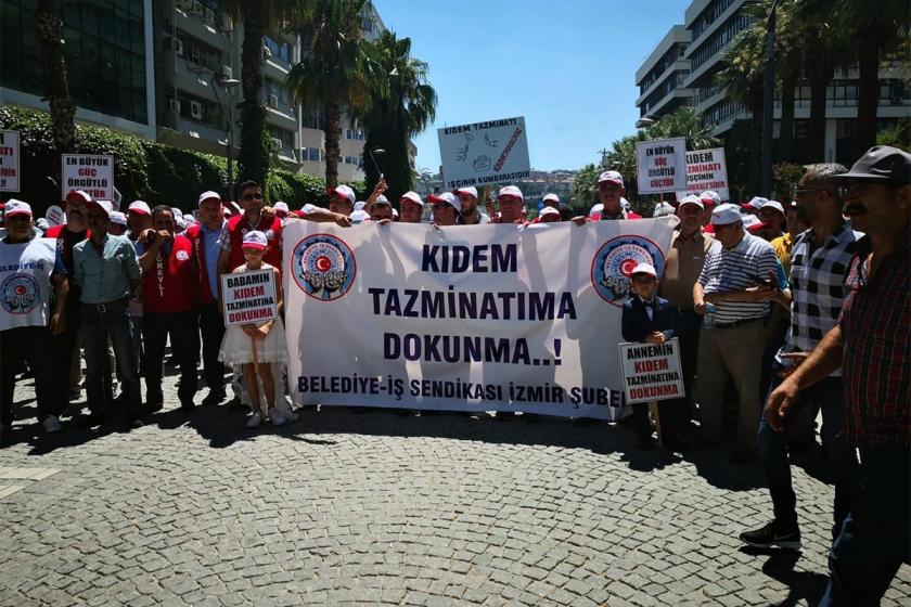 Belediye-İş’ten kıdem tazminatı protestosu: Faturayı bize ödetemeyeceksiniz