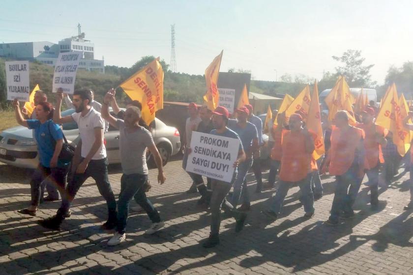 Tuzla Prokom'da eylem yapan işçilerin üzerine araç sürdüler