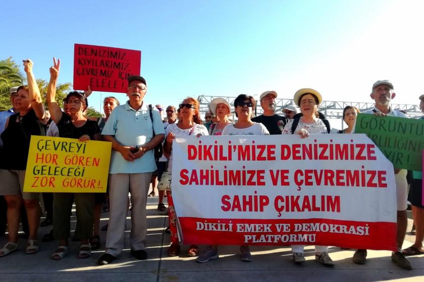 Dikili'de Sahil Güvenlik Komutanlığı inşaatının taşınması için kampanya