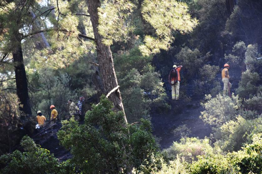 Marmaris’in Beldibi Mahallesi’nde aynı bölgede ormanlık alanda 4’üncü yangın