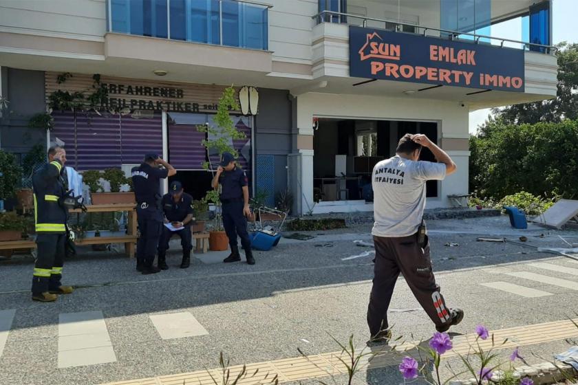 Antalya’da emlak dükkanında tüp patladı: 1’i çocuk 5 yaralı