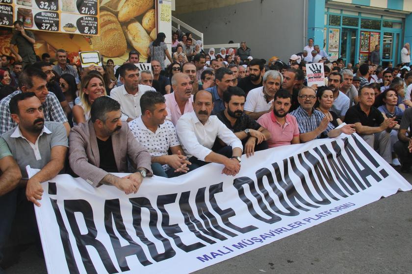 Kayyum protestolarında nöbet eylemleri 11’inci gününde