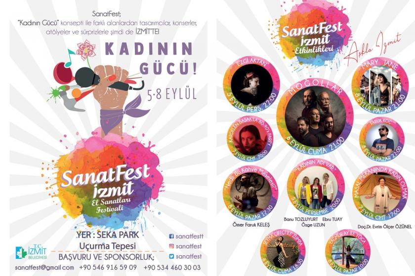 İzmit'te düzenlenecek 'Kadının Gücü' temalı SanatFest yarın başlıyor