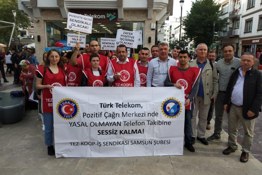 Ordu'da Tez-Koop-İş üyesi işçilere yönelik baskı protesto edildi