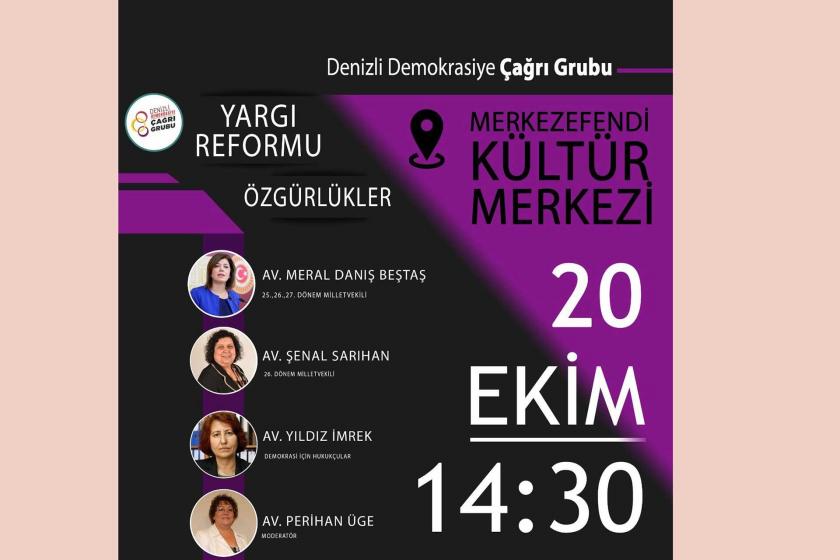 Denizli'de yargı reformu ve özgürlükler paneli düzenlendi