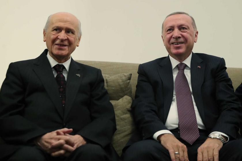 Devlet Bahçeli ve Tayyip Erdoğan Meclis'te bir araya geldi