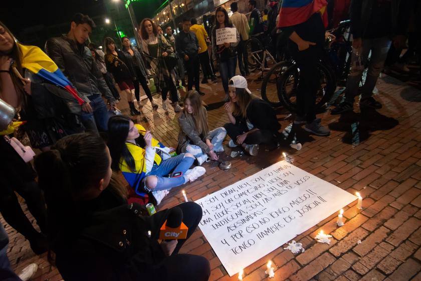 Kolombiya'da genel grev protestoları sürüyor