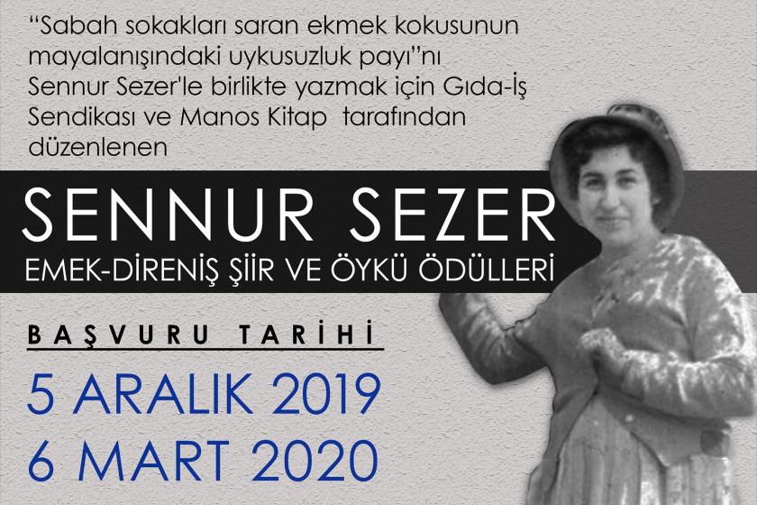 "Sennur Sezer Emek-Direniş Şiir ve Öykü Ödülleri" için başvurular yarın başlıyor