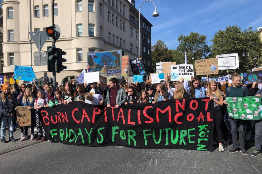 Avrupa'da iklim değişikliği nedeniyle düzenlenen 'Fridays For Future' eylemi