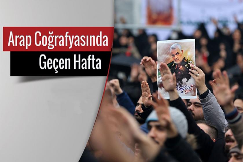 İranlı Komutan Kasım Süleymani'nin öldürülmesinin ardından yapılan protesto