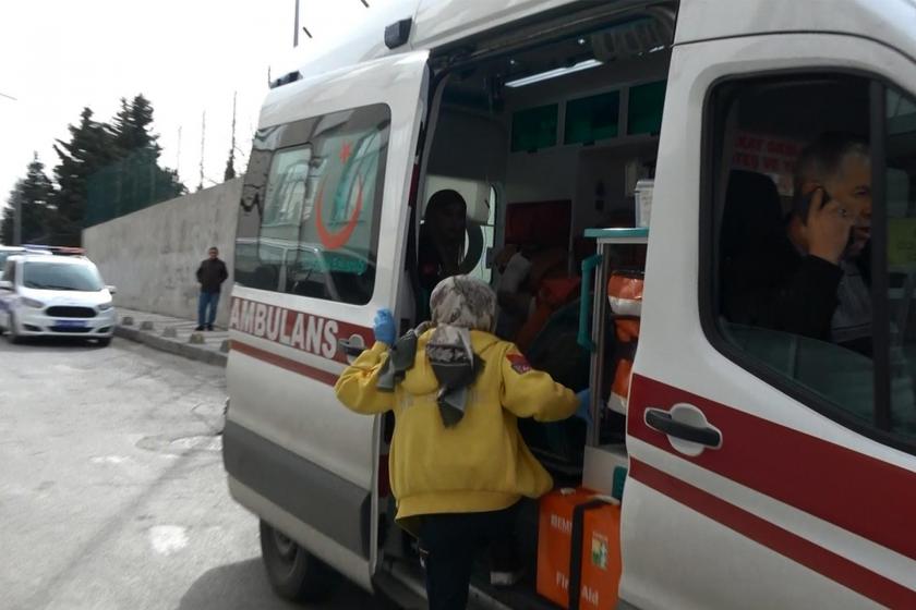 Ambulansa binen sağlık görevlisi