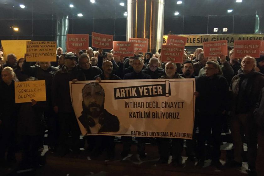 Batıkent Dayanışma Platformunun Yaşamına son veren İnan Avşar için düzenlediği eylem