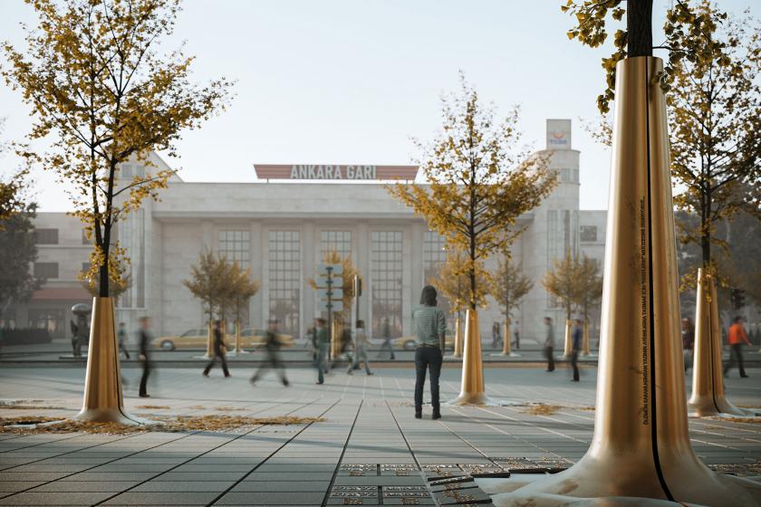 10 Ekim anıtının temsili hali