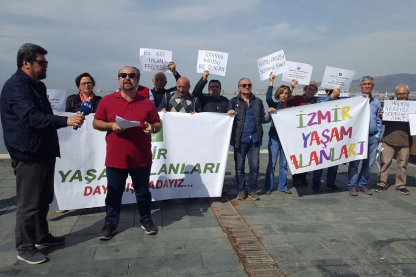 İzmir'de acele kamulaştırmayla ilgili basın açıklaması yapıldı