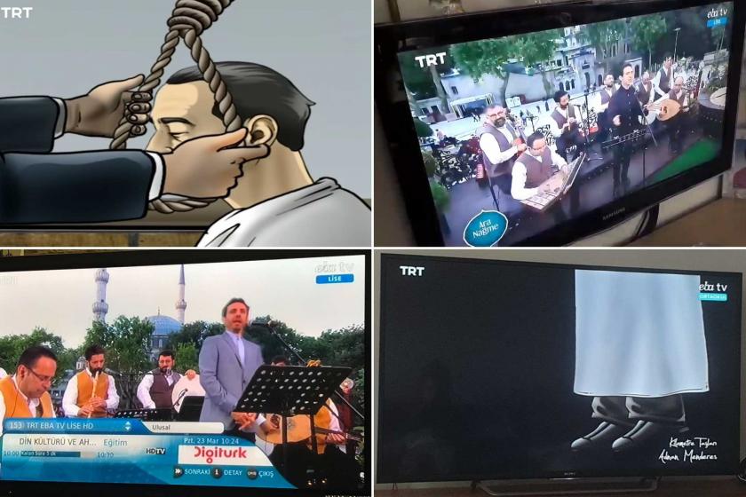 EBA TV'de yayınlanan idam görüntüsü ve ilahiler