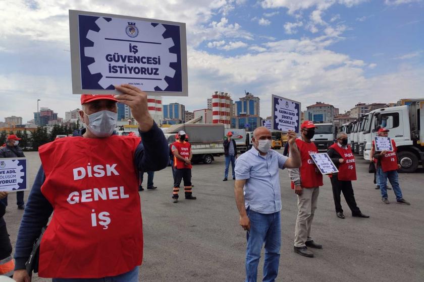 Kadıköy ve Ataşehir belediyelerinde çalışan işçilerin 1 Mayıs kutlaması