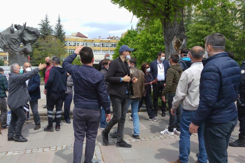 Sağlık emekçilerinin 1 Mayıs kutlamasına polis engeli