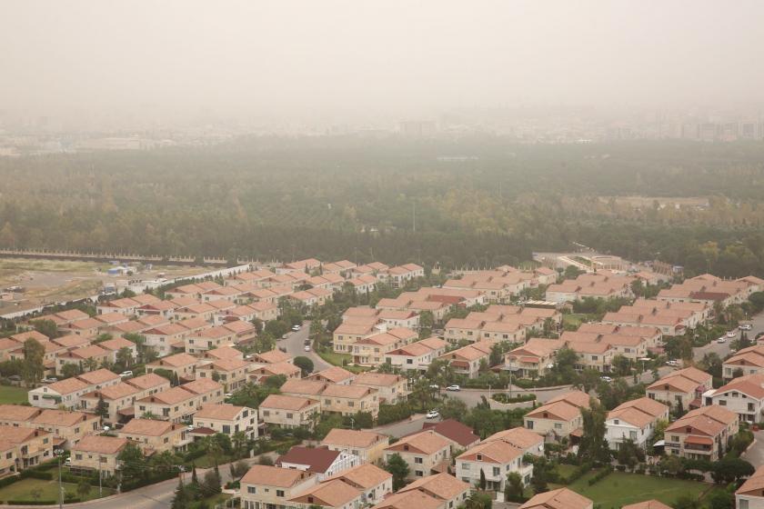 Erbil kentinde toz bulutu