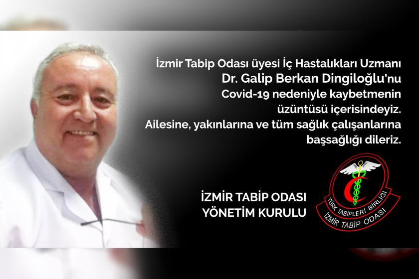 İzmir’de Dr. Galip Berkan Dingiloğlu koronavirüs nedeniyle hayatını kaybetti