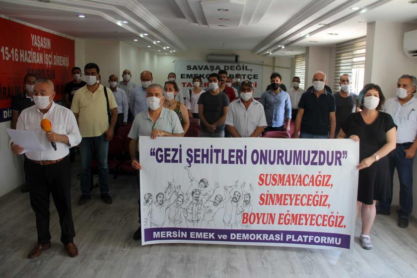 Gezi Parkı eylemlerinde yaşamını yitirenler Mersin'de anıldı