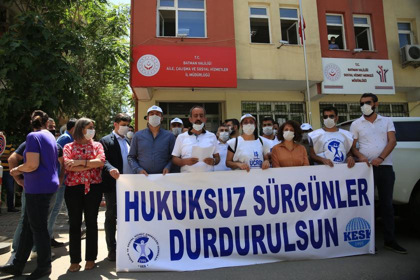 Batman'da sürgün protestosuna müdahale: 8 gözaltı