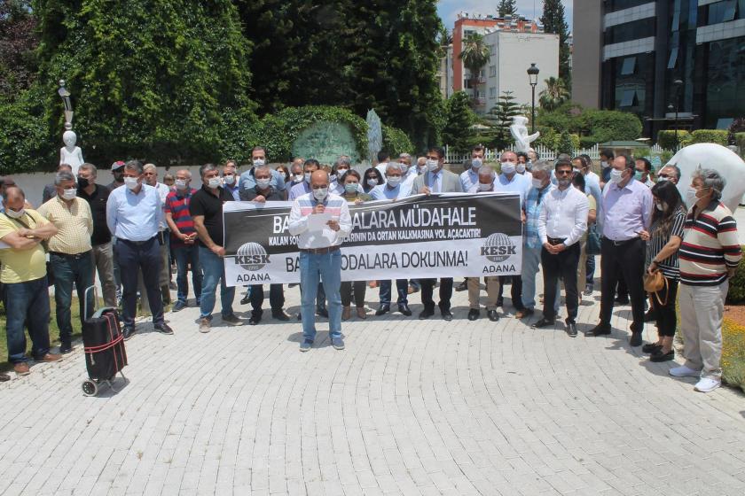 Adana'da barolar ve meslek odalarına destek açıklaması