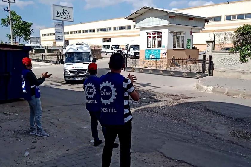 Koza Halı'da işten atılan işçilerin fabrika önündeki direnişi sürüyor