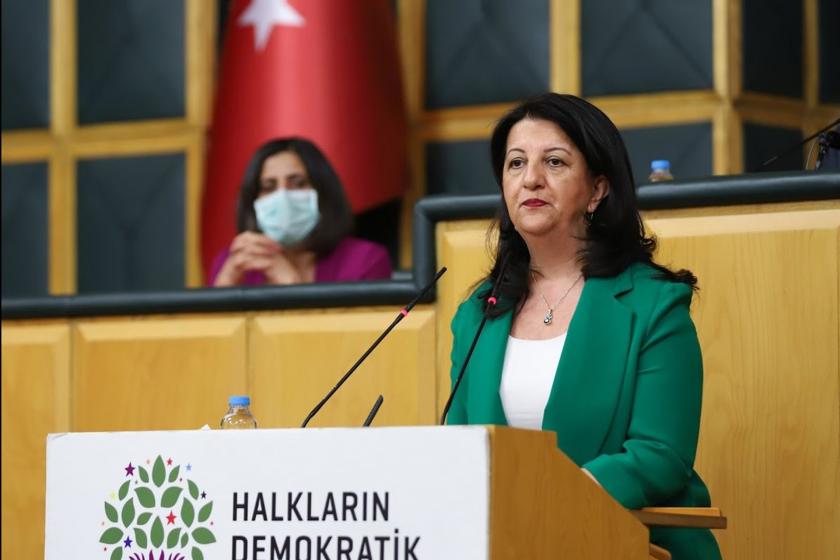 Pervin Buldan HDP grup toplantısında konuşuyor 