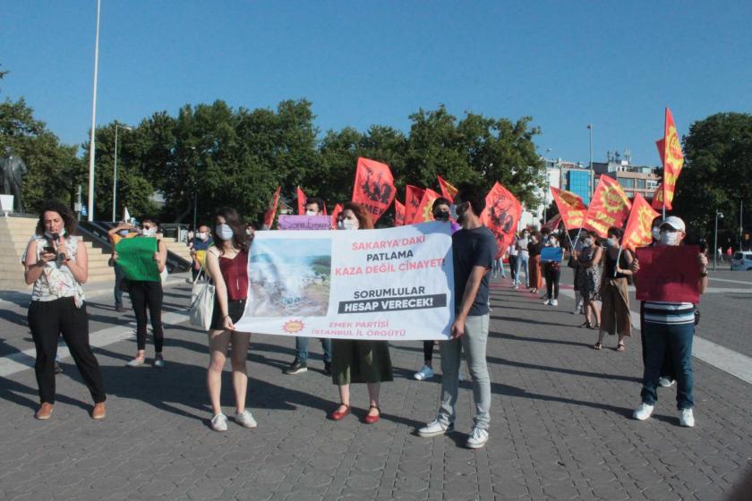 EMEP Sakarya'daki iş cinayetiyle ilgili eylem yaptı: Devlet neden önlem almadı?