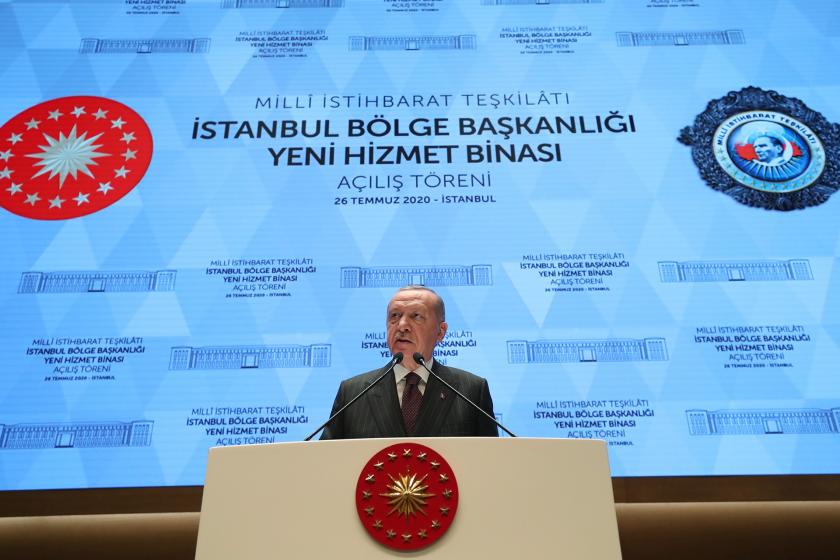 Tayyip Erdoğan açılış töreninde konuşuyor