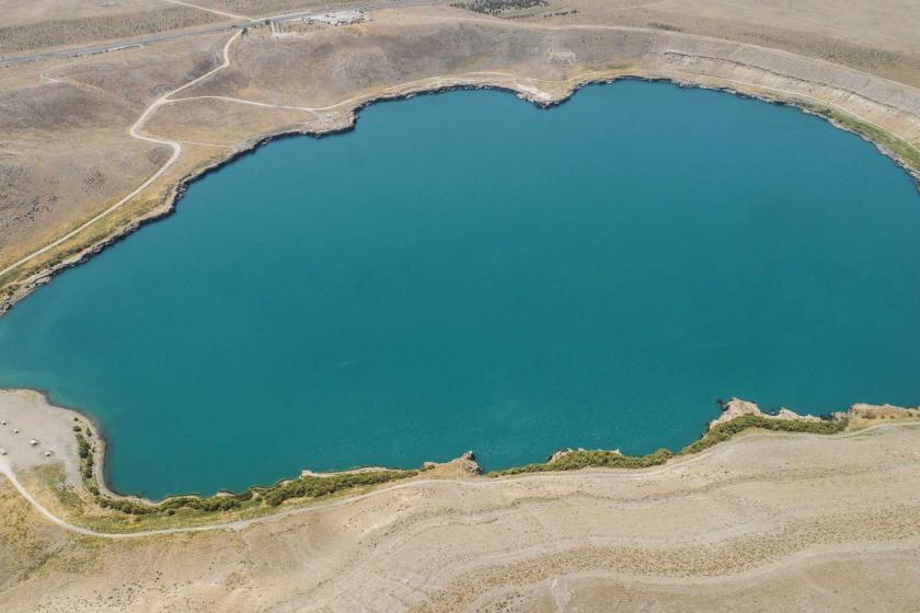 Acıgöl’ün suları 6- 7 metre çekildi