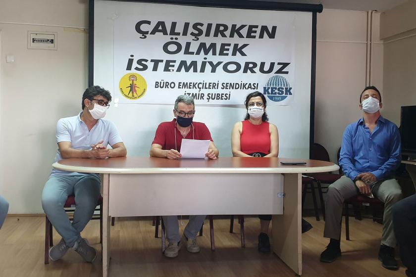 İzmir'de tüm kamu emekçilerine Kovid-19 testi yapılması talep edildi