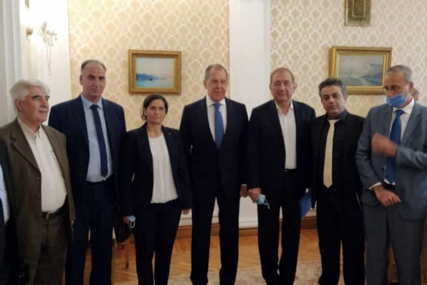 Rusya Dışişleri Bakanı Sergey Lavrov, Demokratik Suriye Meclisi heyeti ile birlikte 