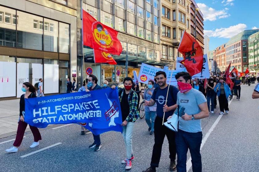 Hamburg'da yapılan 1 Eylül yürüyüşü