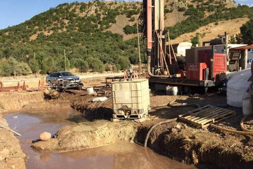 Malatya'daki maden şirketinin sondaj çalışması