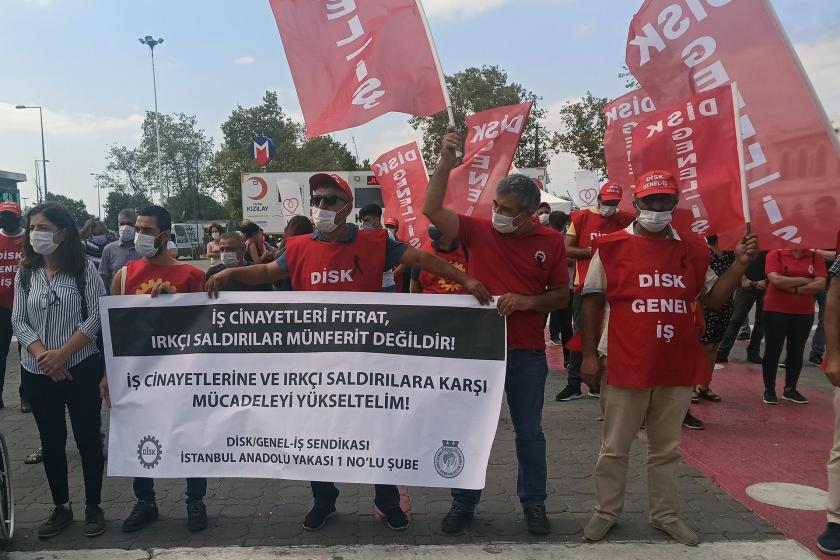 Emekçiler iş cinayetlerini ve ırkçı saldırıları protesto etti