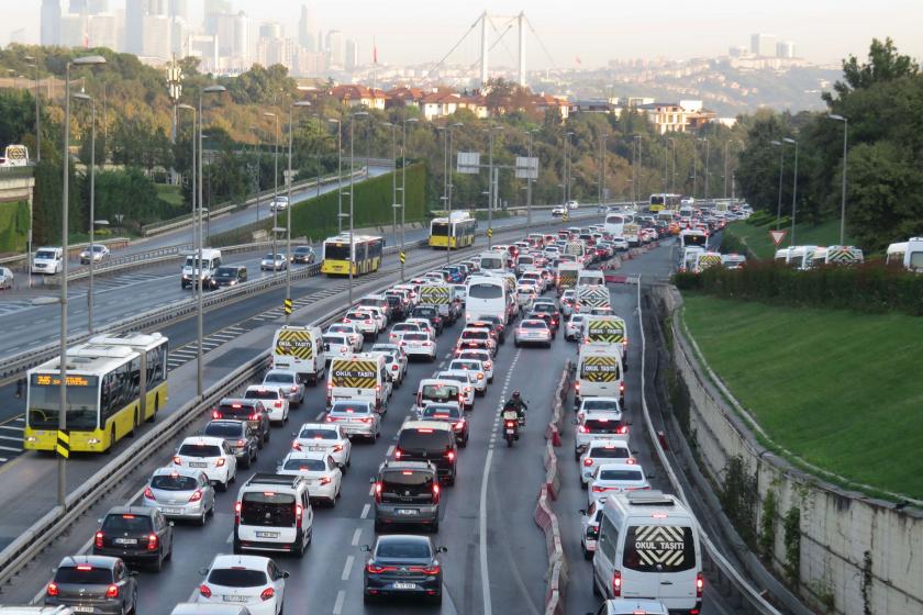 İstanbul'da trafik.