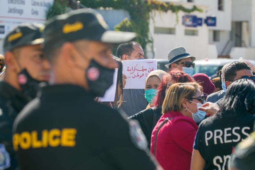 Gazeteciler yeni tasarıyı protesto etti