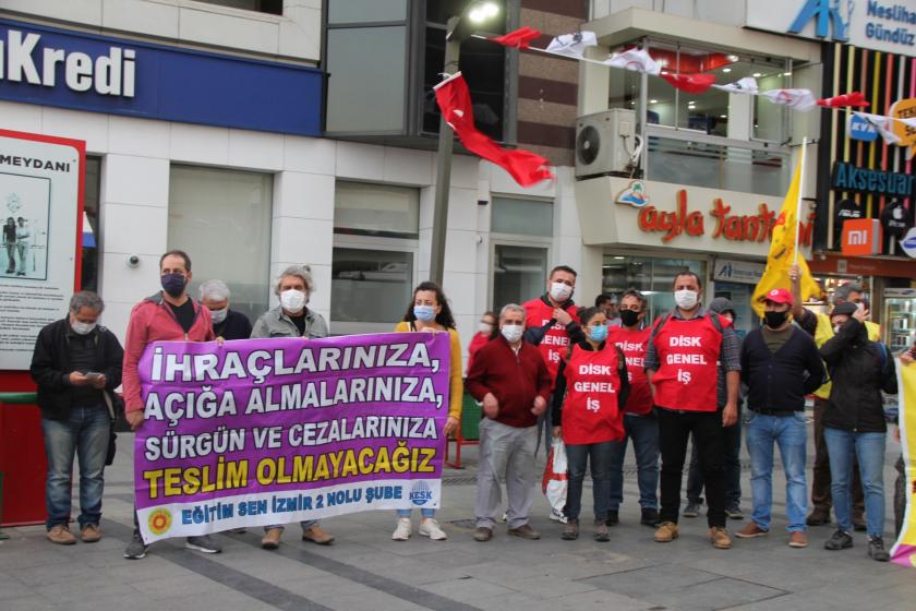 KHK ile işlerinden atılan kamu emekçilerinin eylemi 145’inci haftasında