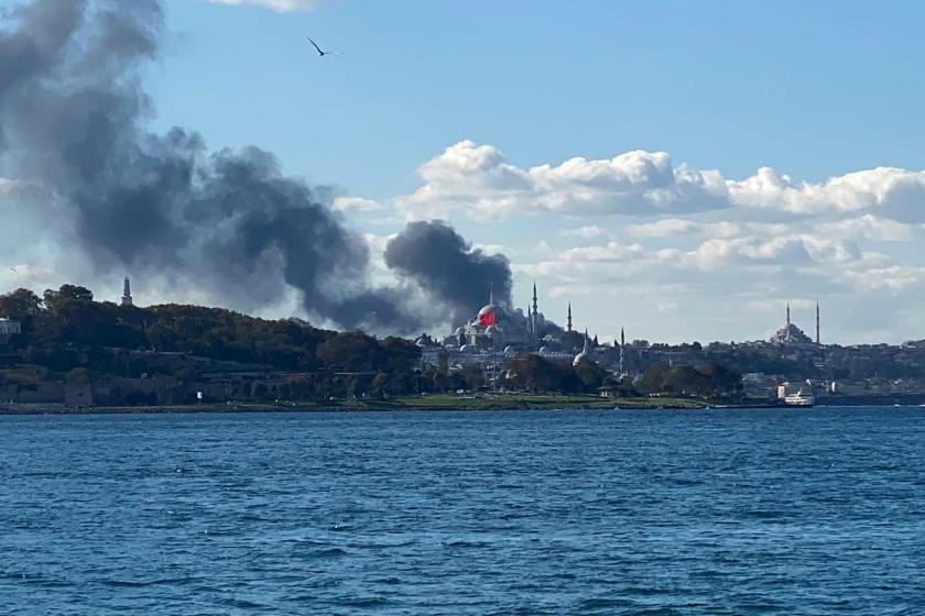 İstanbul Üniversitesi Çapa Tıp Fakültesi Hastanesi inşaatında yangın çıktı.