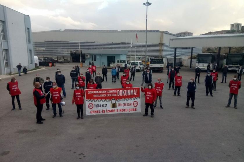 DİSK üyesi işçiler işyeri ve fabrikalardan seslendi: Torba yasayı geri çekin