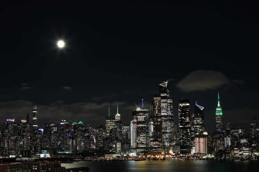 New York'un gece görüntüsü