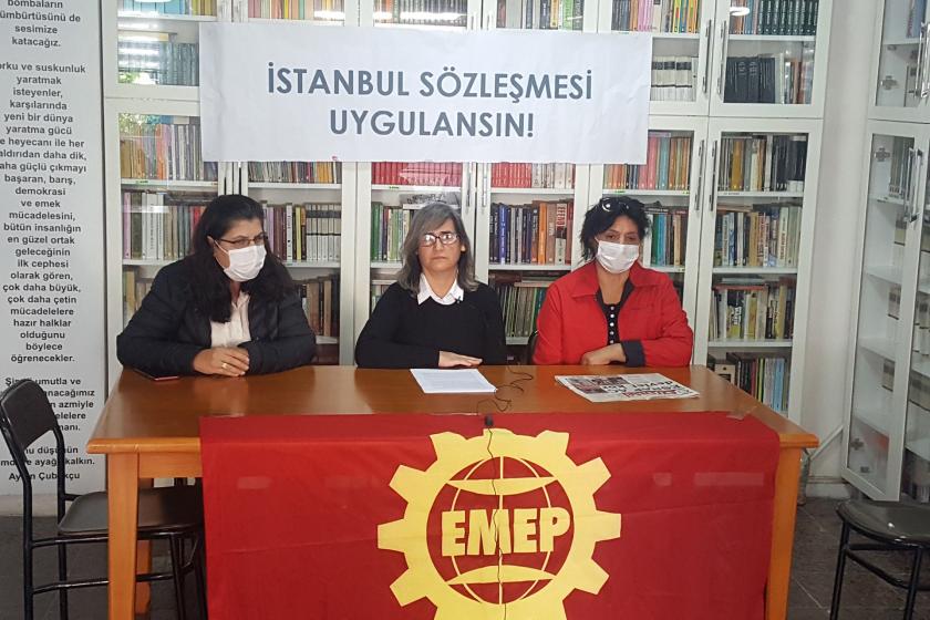 Emek Partisi (EMEP) Mersin İl Örgütü, 25 Kasım Kadına Yönelik Şiddete Karşı Uluslararası Mücadele ve Dayanışma Günü dolayısıyla açıklama yaptı.