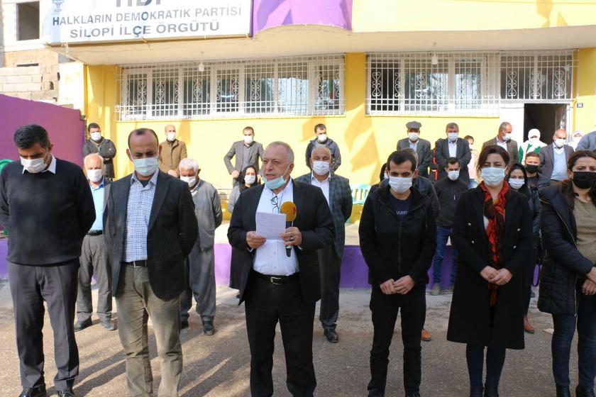 HDP'den Şırnak'ta gözaltılara ve ajanlık dayatmalarına karşı eylem