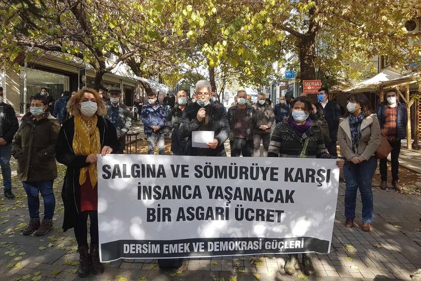 Dersim Emek ve Demokrasi Güçleri'nin asgari ücret açıklaması