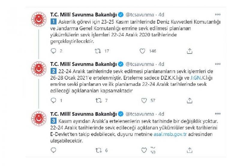 MSB'nin tweetleri