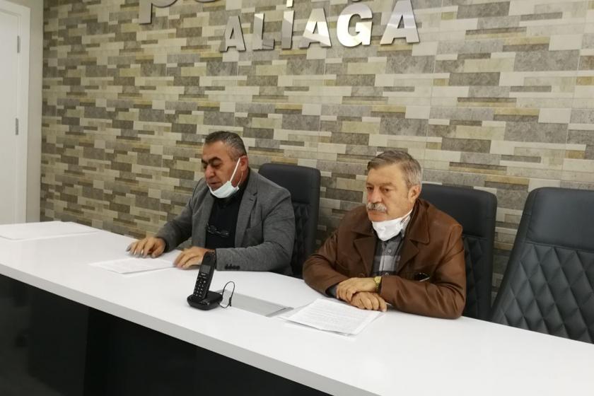 Aliağa Emek ve Demokrasi Platformu basın açıklaması düzenledi